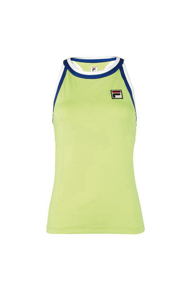 Camisetas Sin Mangas Fila Mujer Verde / Blancas / Azules - Acqua Sole Halter - España 602358TWD